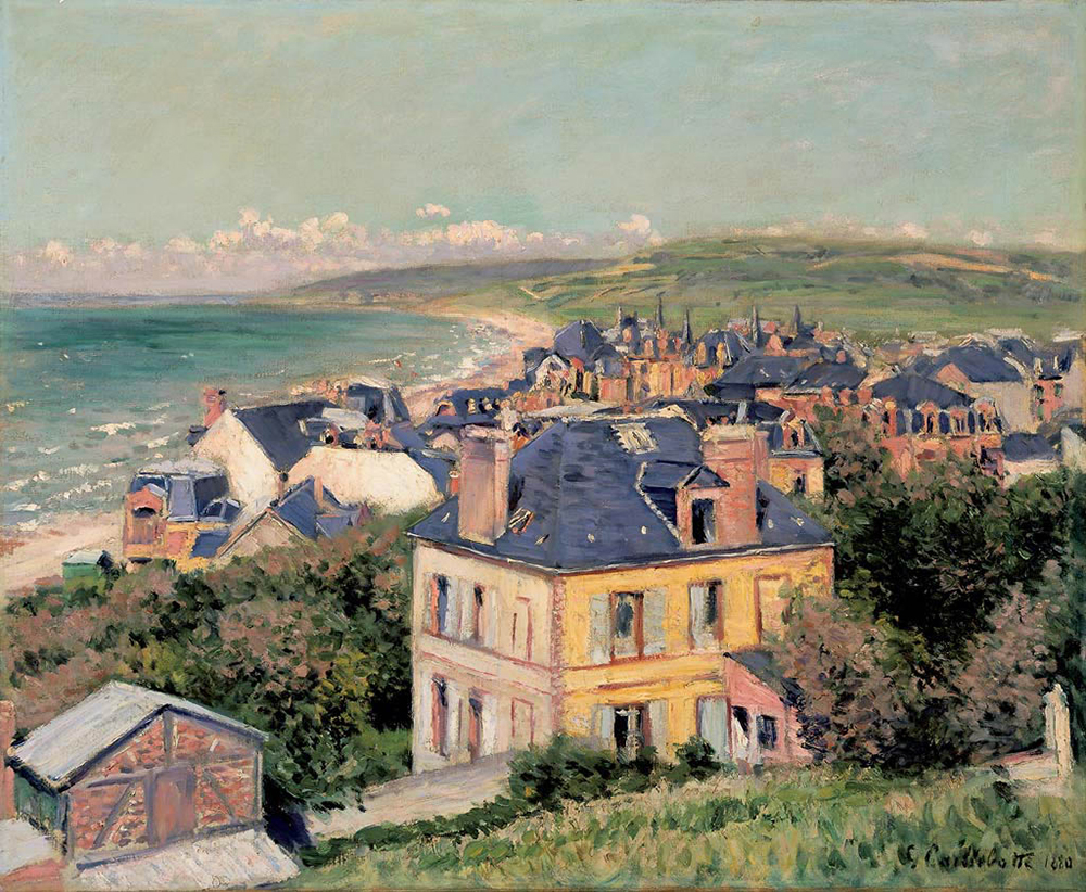 Gustave Caillebotte By the sea at Trouville - 1884 oil painting reproduction
