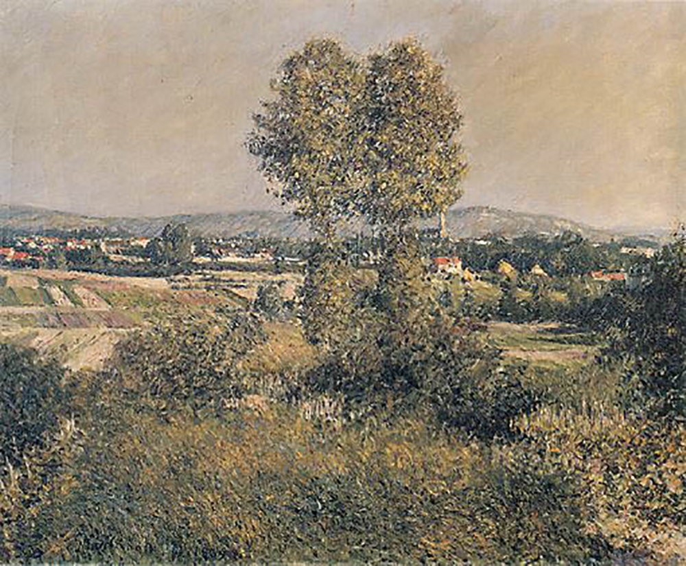 Gustave Caillebotte Landscape at Argenteuil - 1889  oil painting reproduction