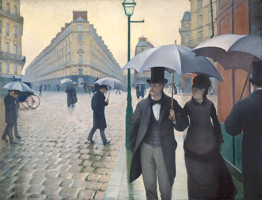 Gustave Caillebotte Paris street, Rainy Day - 1877 oil painting reproduction