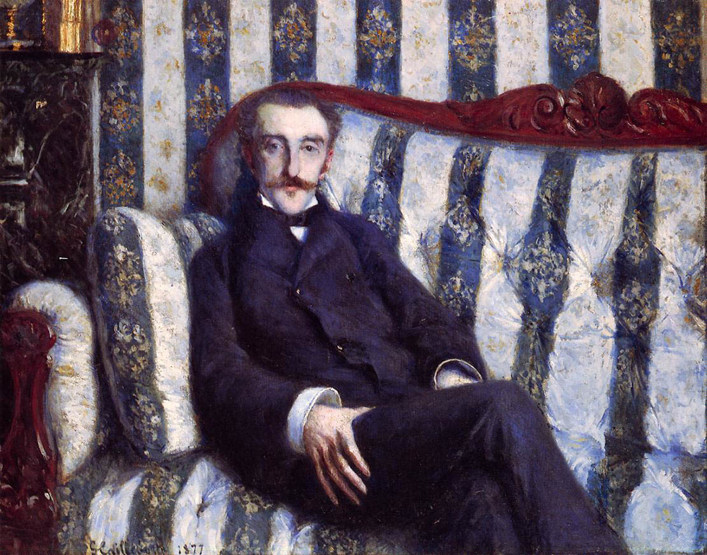 Gustave Caillebotte Portrait of a Man - 1877  oil painting reproduction