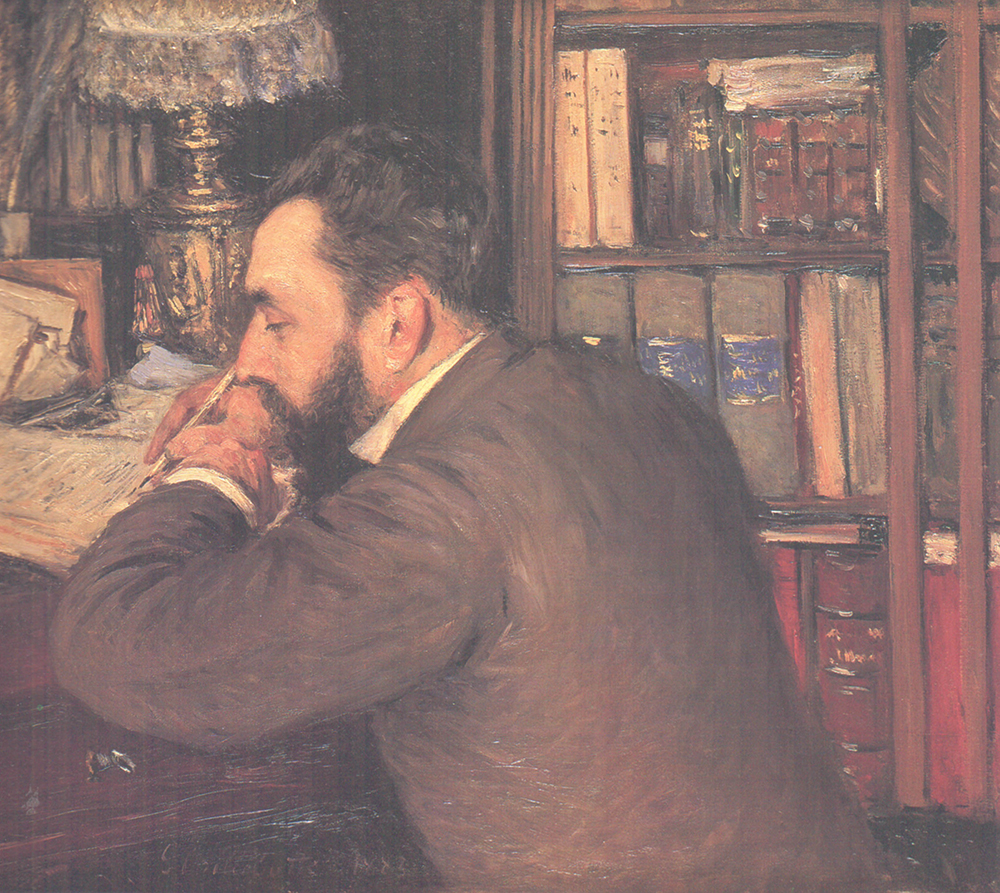 Gustave Caillebotte Portrait of Henri Cordier - 1883  oil painting reproduction