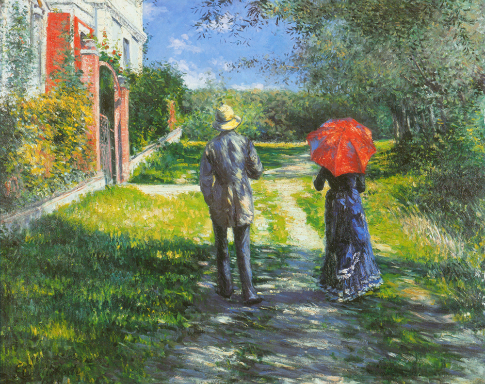 Gustave Caillebotte Rising Road - 1881  oil painting reproduction
