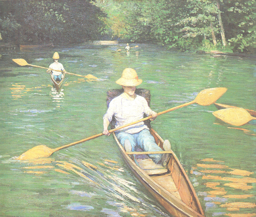 Gustave Caillebotte Skiffs - 1877 oil painting reproduction