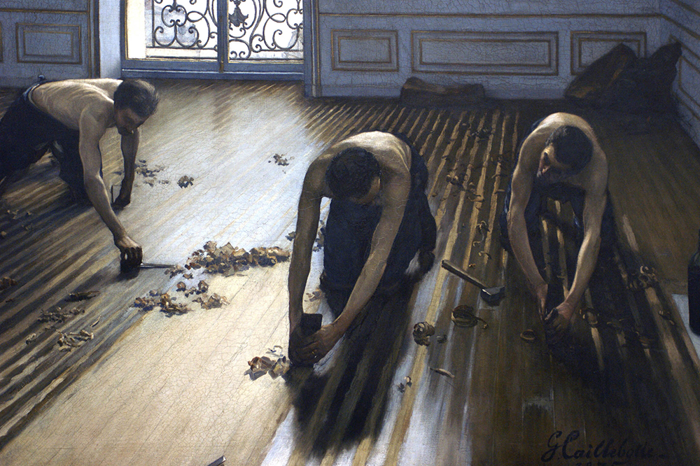 Gustave Caillebotte The Floor Scrapers - 1875  oil painting reproduction