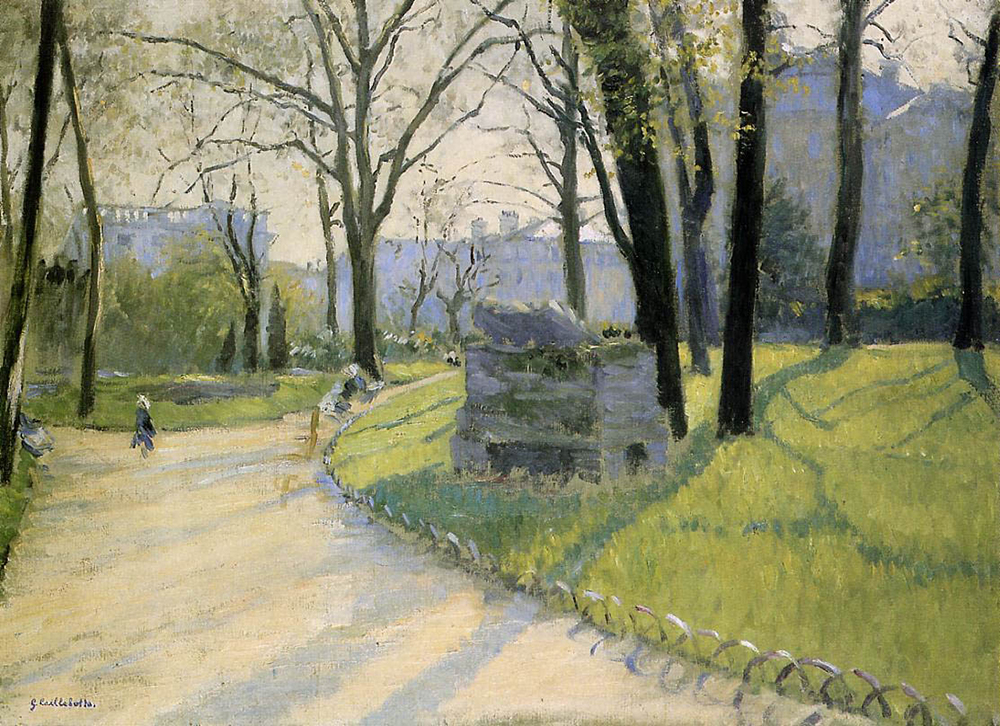 Gustave Caillebotte The Parc Monceau - 1878 oil painting reproduction