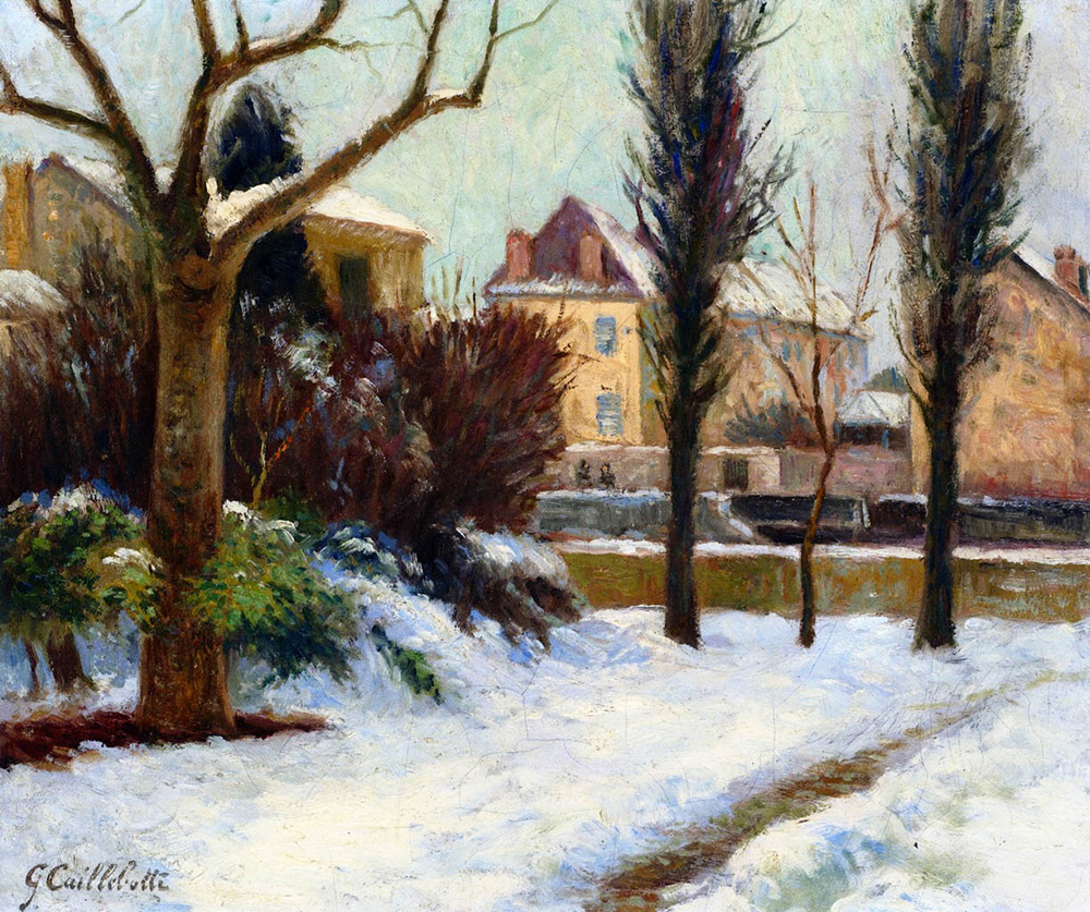 Gustave Caillebotte Winter Landscape - 1887 oil painting reproduction