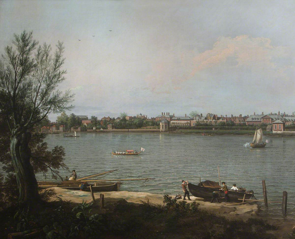Giovanni Canaletto Chelsea from the Thames at Battersea Reach oil painting reproduction