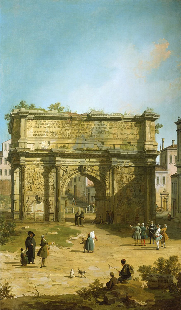 Giovanni Canaletto The Arch of Septimius Severus oil painting reproduction