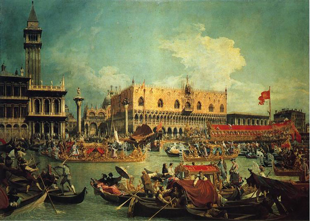 Giovanni Canaletto The Bucintoro by the Molo on Ascension Day 2 oil painting reproduction