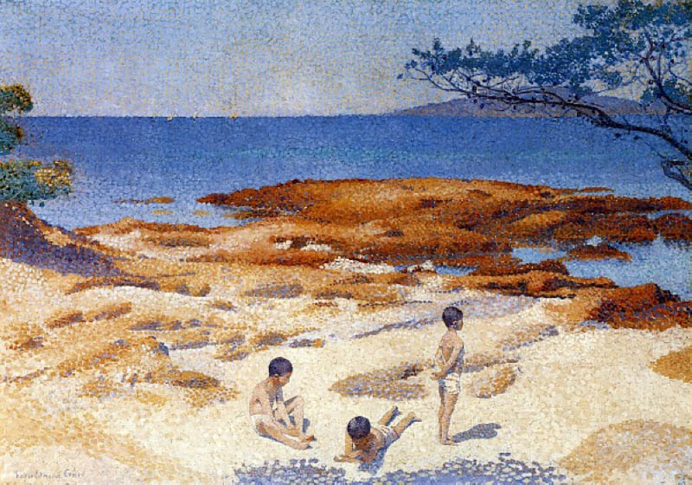 Henri-Edmond Cross Beach at Cabasson oil painting reproduction