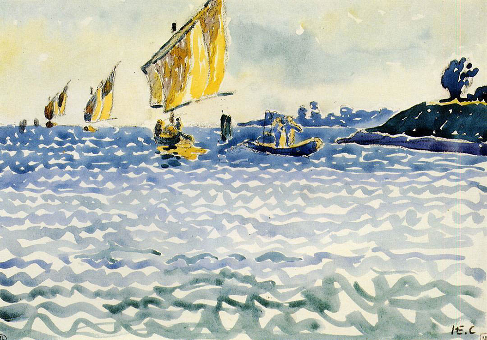 Henri-Edmond Cross Boats oil painting reproduction