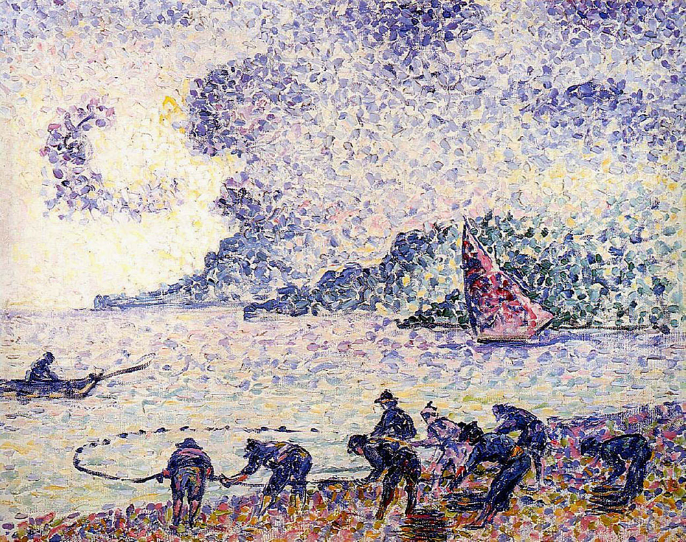 Henri-Edmond Cross Fisherman, 1895 oil painting reproduction