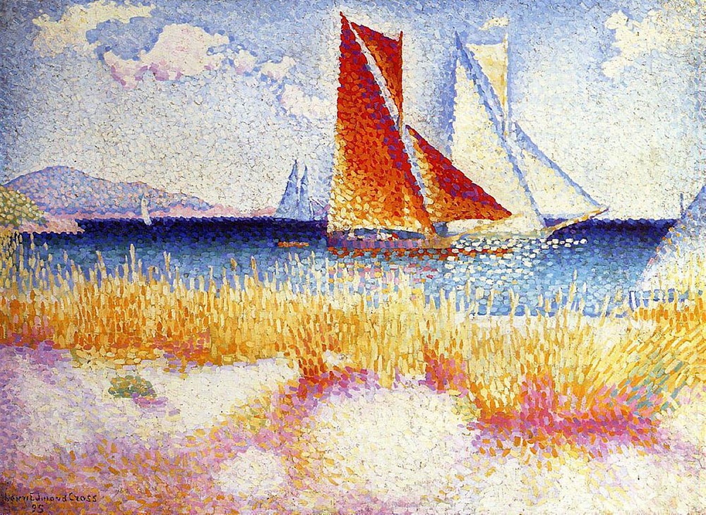 Henri-Edmond Cross Regatta, 1895 oil painting reproduction