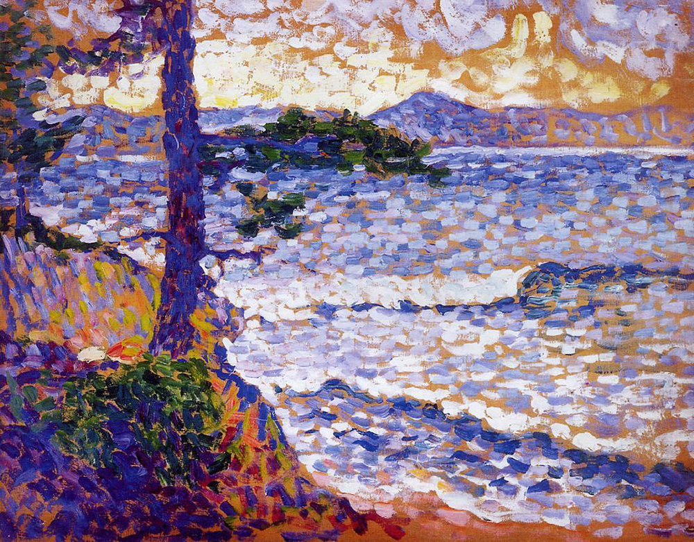 Henri-Edmond Cross The Mediterranean Coast oil painting reproduction