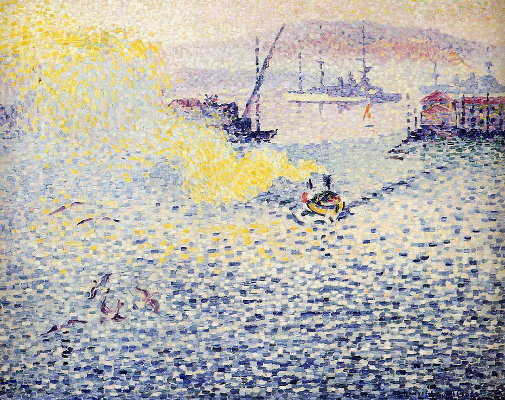 Henri-Edmond Cross Toulon, Winter Morning, 1906 oil painting reproduction