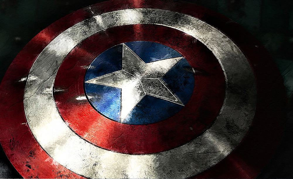 Comic Book Heroes Art - Captain America - Captain America Shield 2 painting for sale Capt3