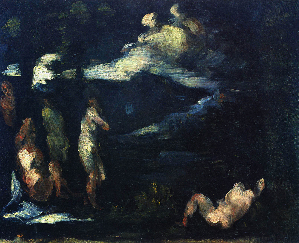 Paul Cezanne Bathers, 1870 oil painting reproduction