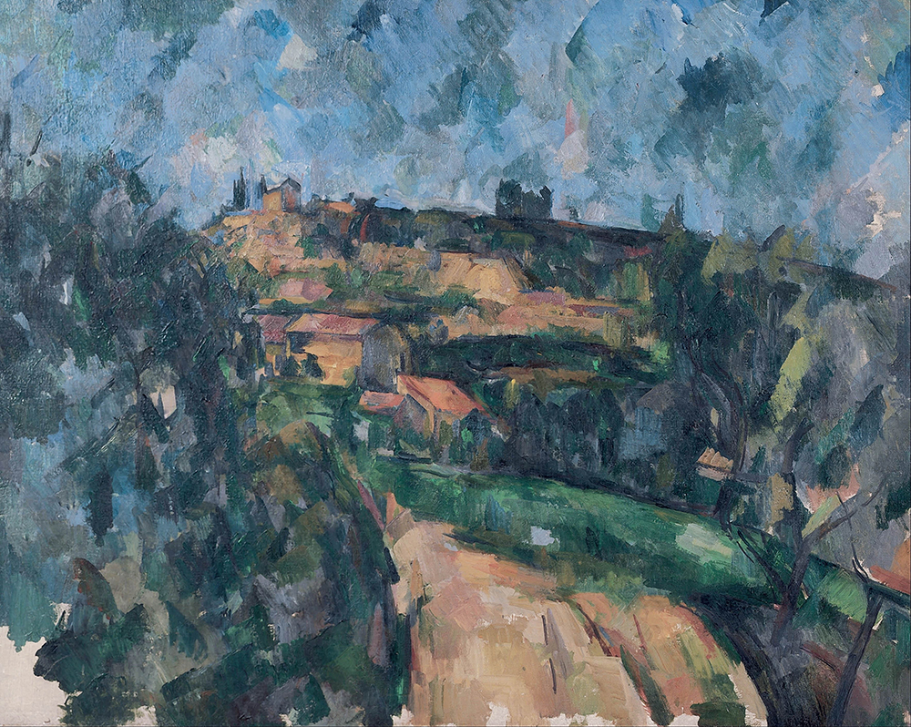 Paul Cezanne Bend of the Road at the Top of the Lauves Hill, 1904-06 oil painting reproduction