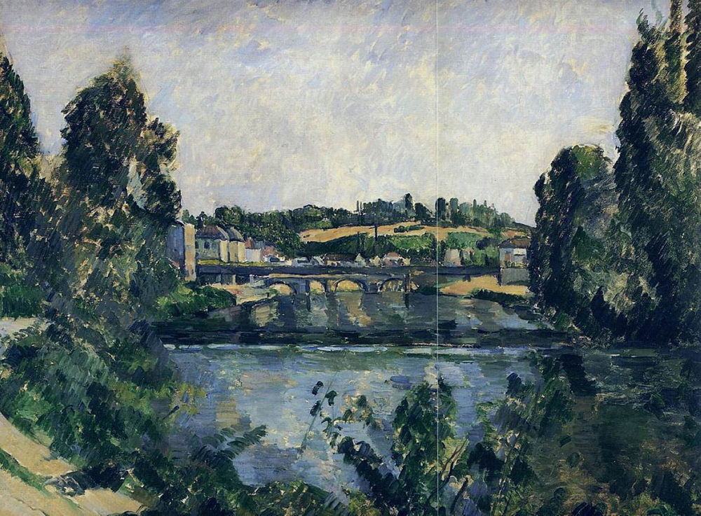 Paul Cezanne Bridge and Waterfall at Pontoise, 1881 oil painting reproduction