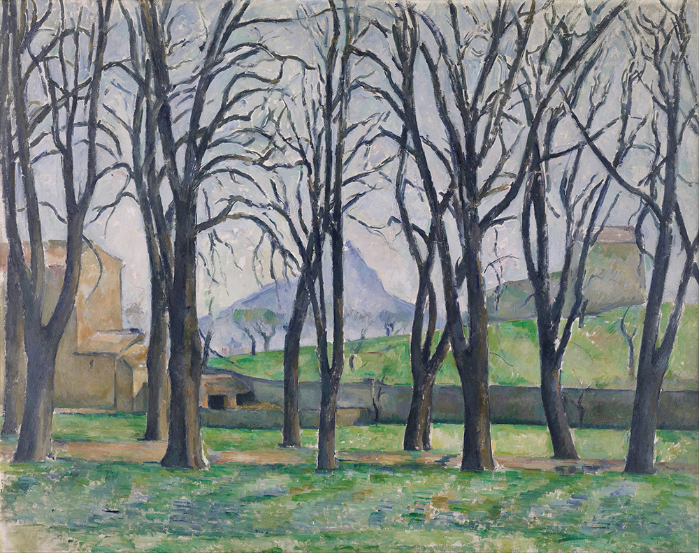Paul Cezanne Chestnut Trees at the Jas de Bouffan, 1885 oil painting reproduction