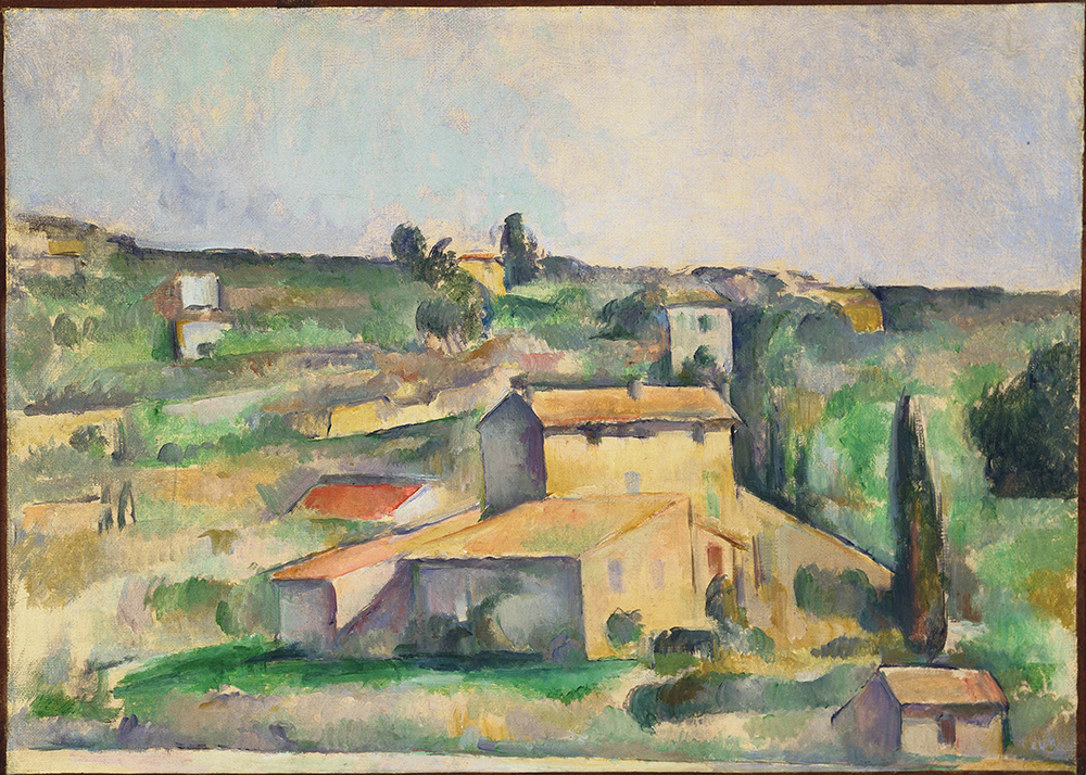 Paul Cezanne Fields at Bellevue, 1895 oil painting reproduction
