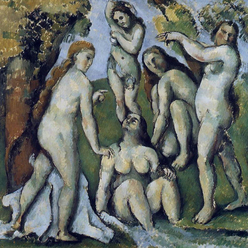 Paul Cezanne Five Bathers, 1885-87 oil painting reproduction