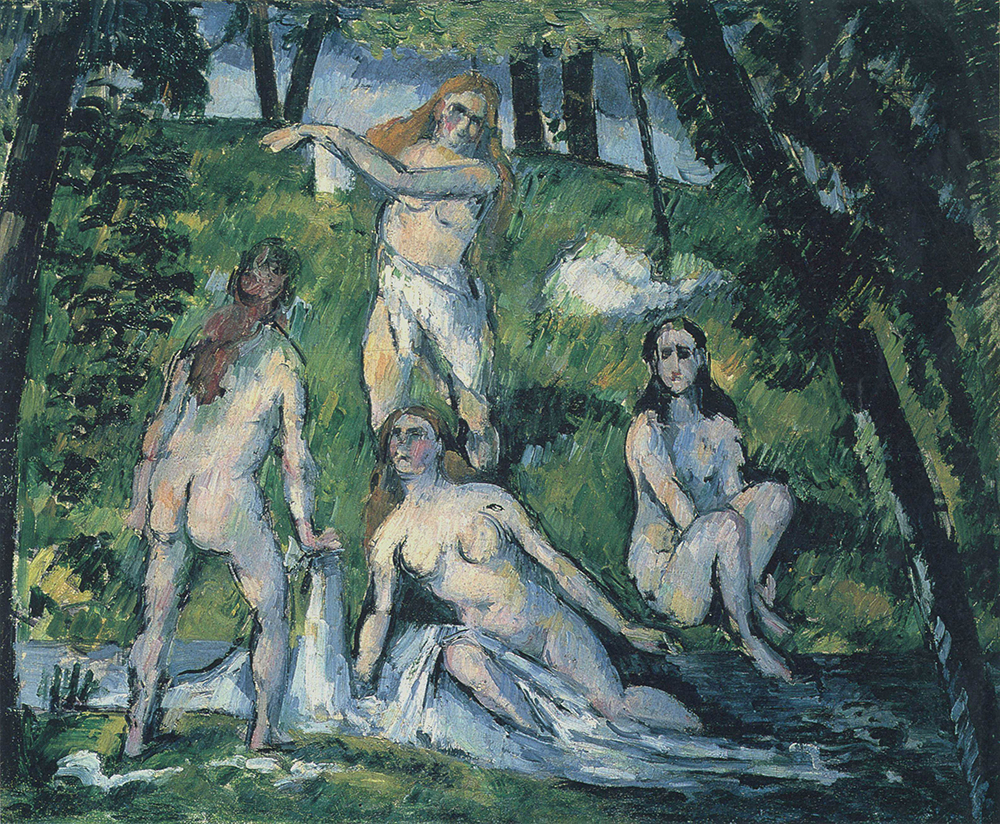 Paul Cezanne Four Bathers, 1877-78 oil painting reproduction