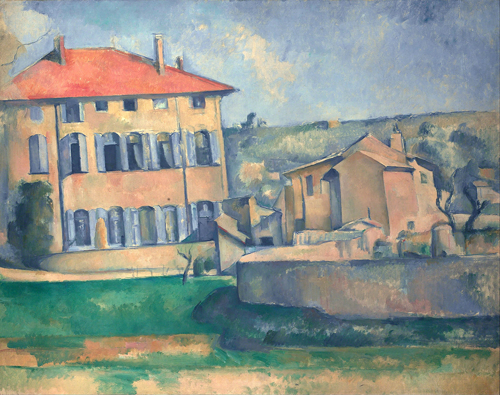 Paul Cezanne House and Farm at Jas de Bouffan, 1889-90 oil painting reproduction
