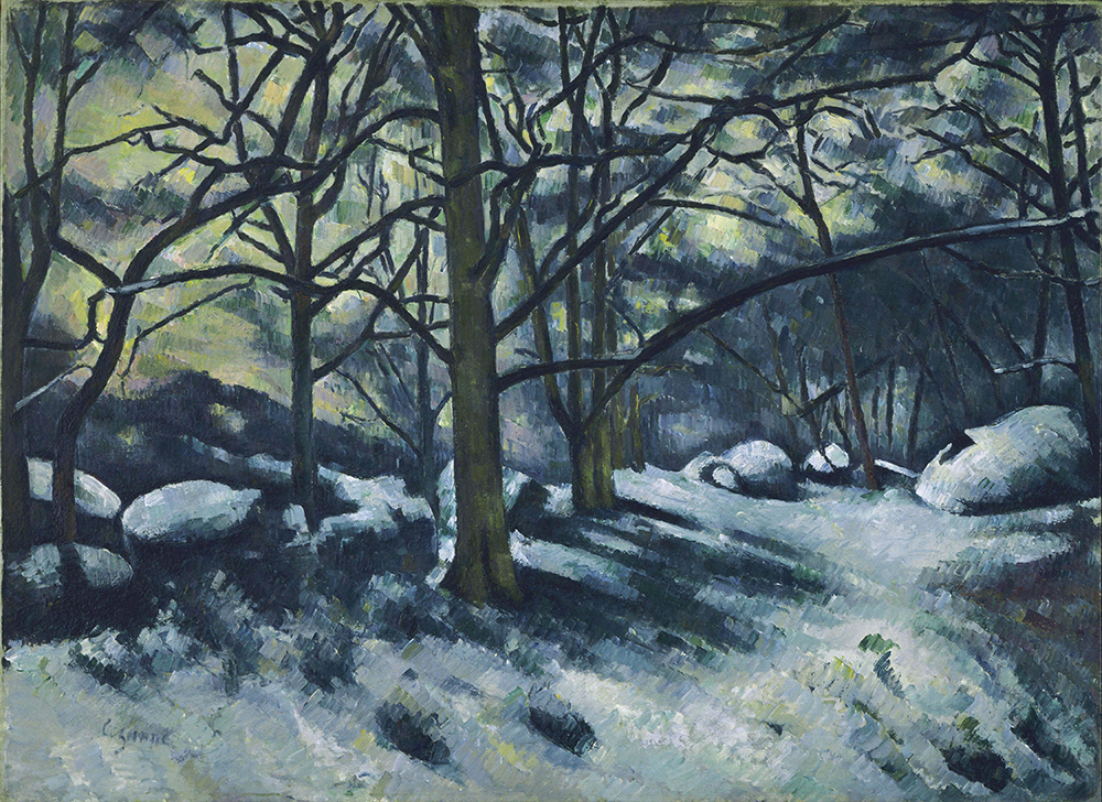 Paul Cezanne Melting Snow, Fontainebleau, 1879-80 oil painting reproduction