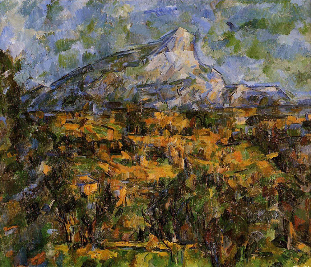 Paul Cezanne Mount Sainte-Victoire Seen from Les Lauves, 1904-06-2 oil painting reproduction