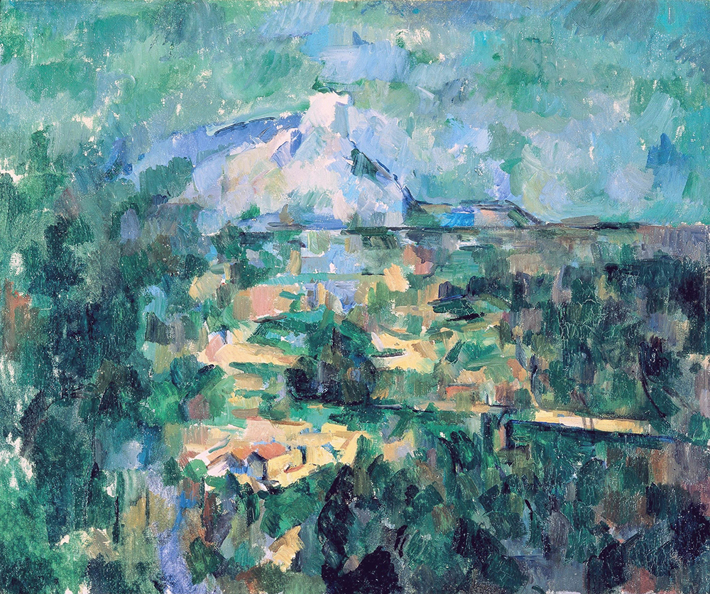 Paul Cezanne Mount Sainte-Victoire Seen from the Bibemus Quarry, 1897 oil painting reproduction