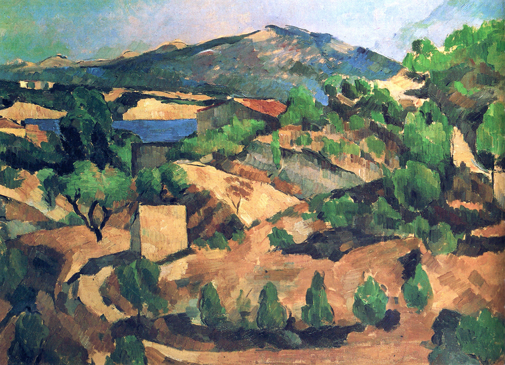 Paul Cezanne Mountains Seen from L'Estaque, 1886 oil painting reproduction