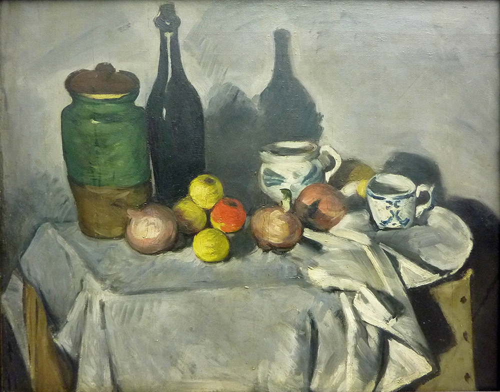 Paul Cezanne Still Life with Fruit and Crockery, 1869-71 oil painting reproduction