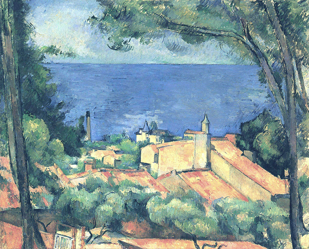 Paul Cezanne The Gulf of Marseille Seen from L'Estaque, 1883-85 oil painting reproduction