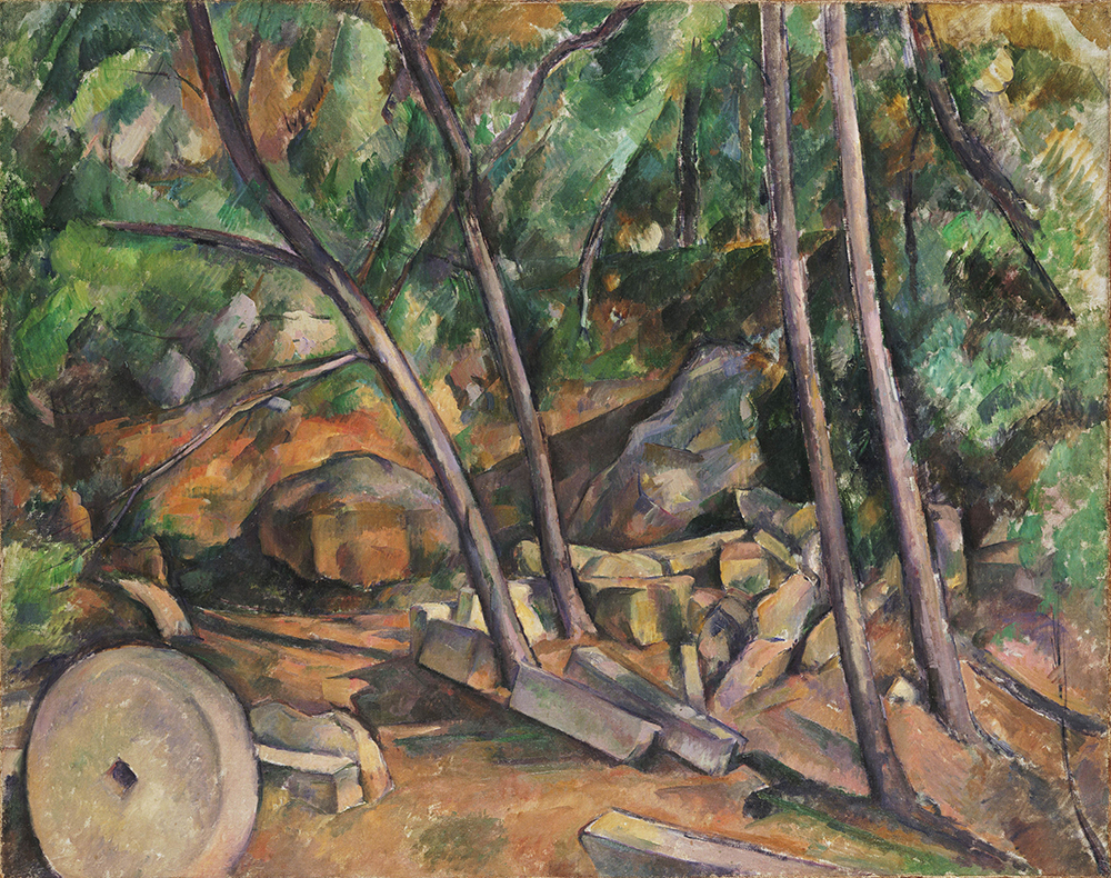 Paul Cezanne Woods with Millstone in the Park of the Chateau Noir, 1898-1900 oil painting reproduction