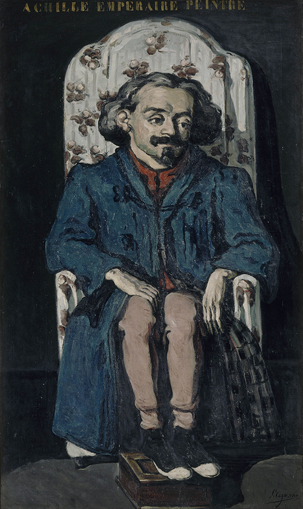 Paul Cezanne Portrait of the Painter, Achille Emperaire, 1868 oil painting reproduction