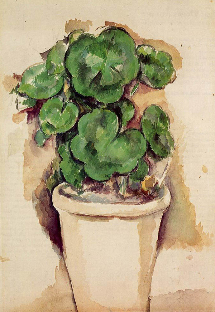 Paul Cezanne Pot of Geraniums, 1885 oil painting reproduction