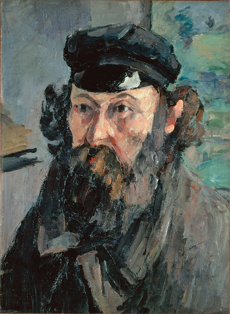 Paul Cezanne Self Portrait in a Casquette, 1872 oil painting reproduction