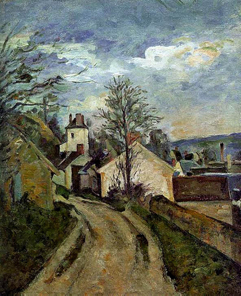 Paul Cezanne The House of Dr. Gached in Auvers, 1873 oil painting reproduction