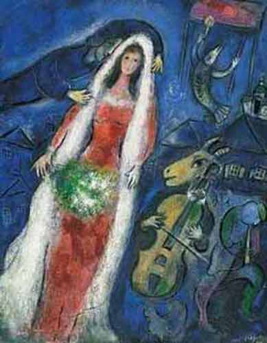 Marc Chagall La Mariee oil painting reproduction