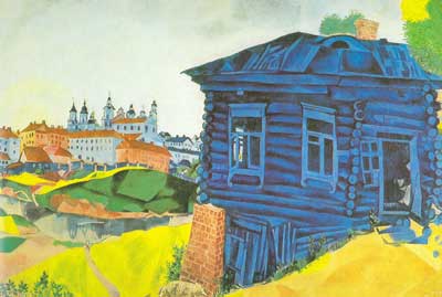 Marc Chagall The Blue House oil painting reproduction