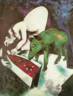 Marc Chagall The Watering Trough oil painting reproduction