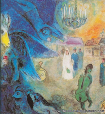 Marc Chagall The Wedding Candles oil painting reproduction