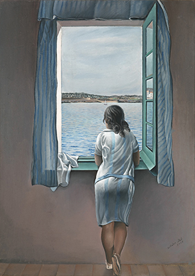 Salvador Dali Girl Standing at the Window oil painting reproduction