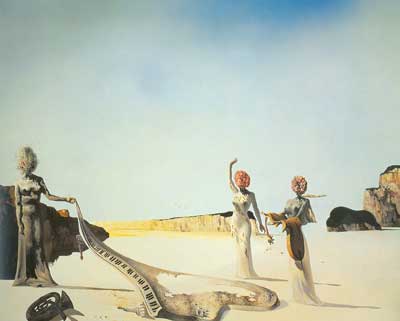 Salvador Dali Three Young Surrealist Women oil painting reproduction