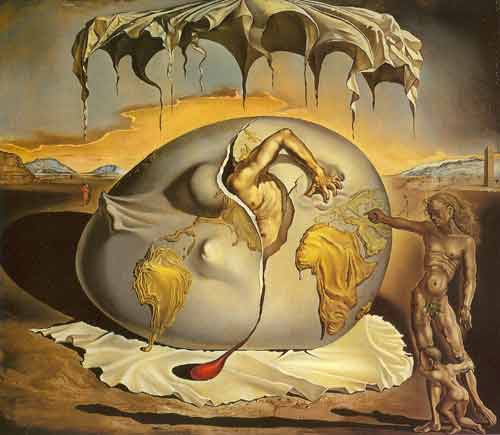 Salvador Dali Geopoliticus Child Watching the Birth oil painting reproduction