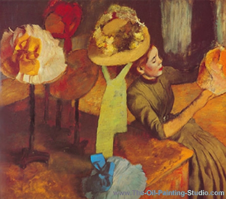 Edgar Degas The Millernery Shop oil painting reproduction