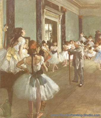 Edgar Degas The Dancing Class oil painting reproduction