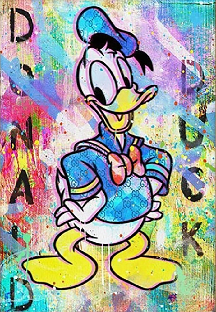 Comic Book Heroes Art - Scrooge McDuck - Donals Duck painting for sale Duck5