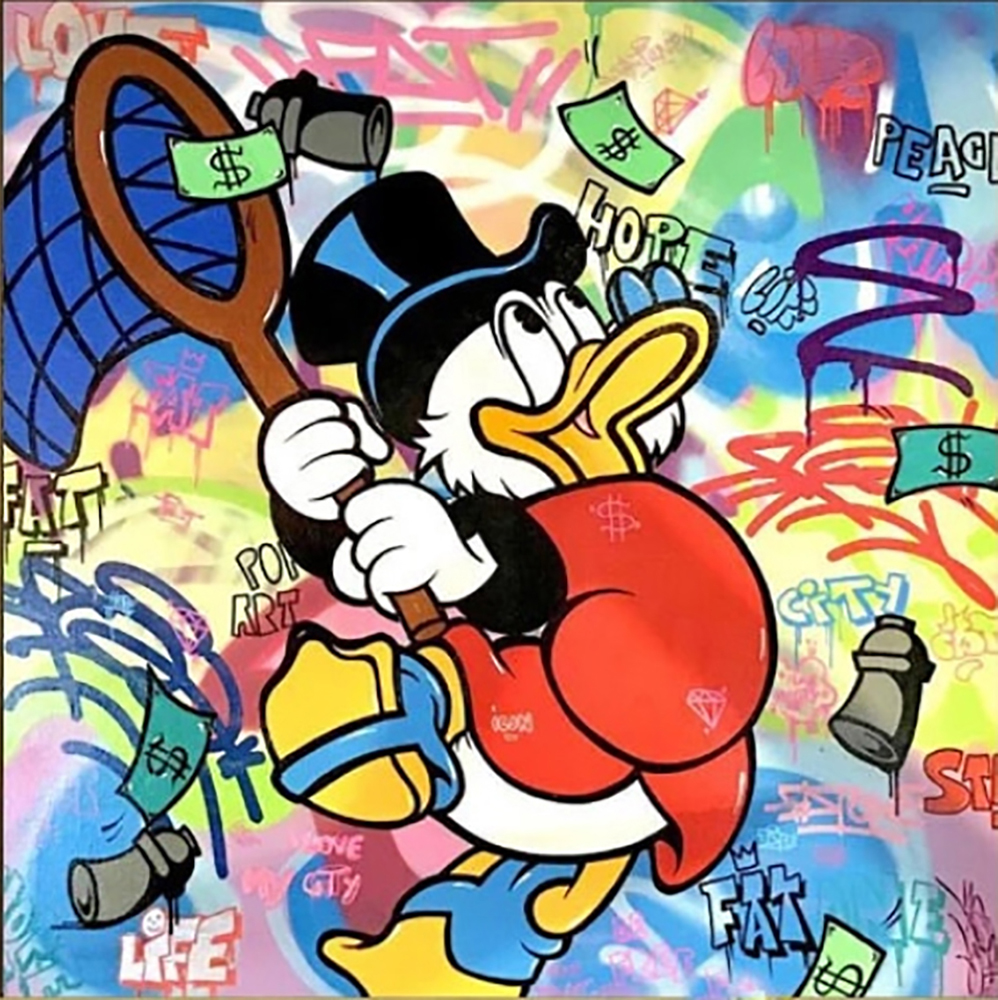 Comic Book Heroes Art - Scrooge McDuck - Scrooge McDuck Net painting for sale Duck7